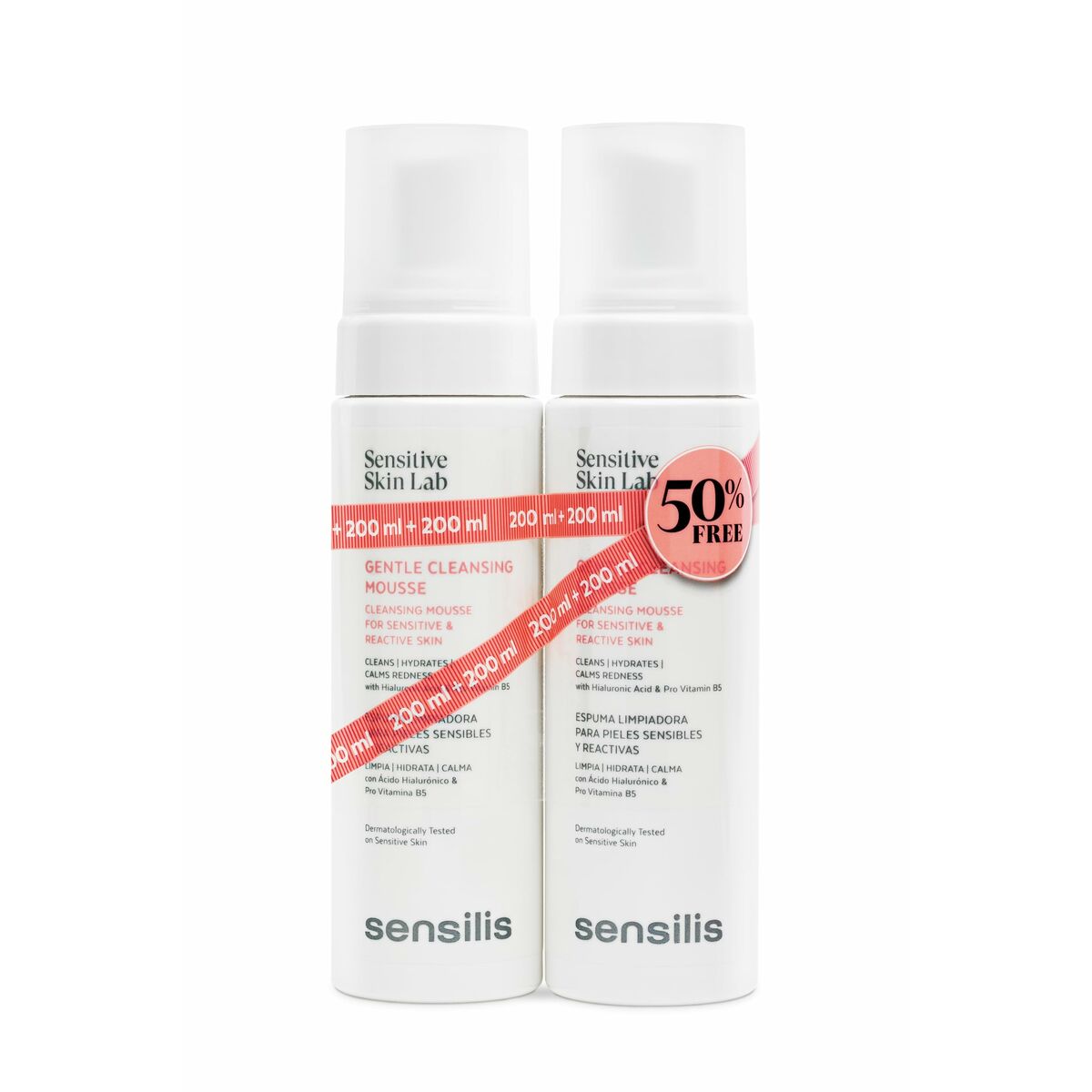 Espuma Limpiadora Sensilis 2 x 200 ml Calmante